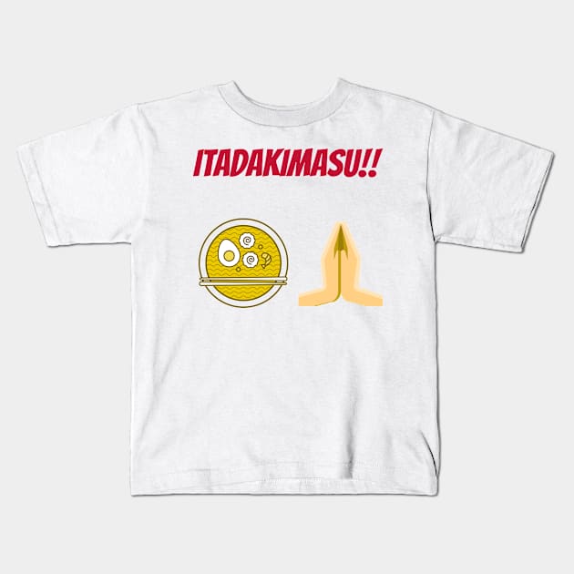 Itadakimasu! Kids T-Shirt by G_Sankar Merch